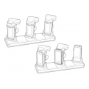 Zebra Universal Cradle - Bar code scanner charging stand - 12 V - output connectors: 3 - for Zebra RFD8500