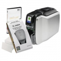 Zebra ZC300 - Plastic card printer - colour - dye sublimation / thermal transfer - CR-80 Card (85.6 x 54 mm) - 300 dpi - up to 900 cards / hour (mono)  /  up to 200 cards / hour (colour) - capacity: 100 cards - USB 2.0, LAN