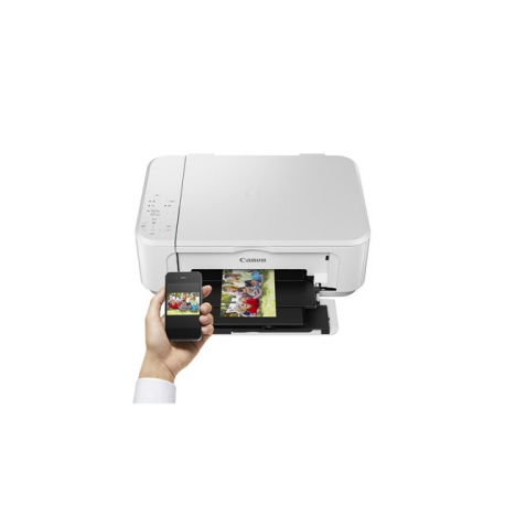Canon PIXMA MG3650S - Multifunction printer - colour - ink-jet - 216 x 297 mm (original) - A4 / Legal (media) - up to 9.9 ipm (printing) - 100 sheets - USB 2.0, Wi-Fi(n) - white - 5