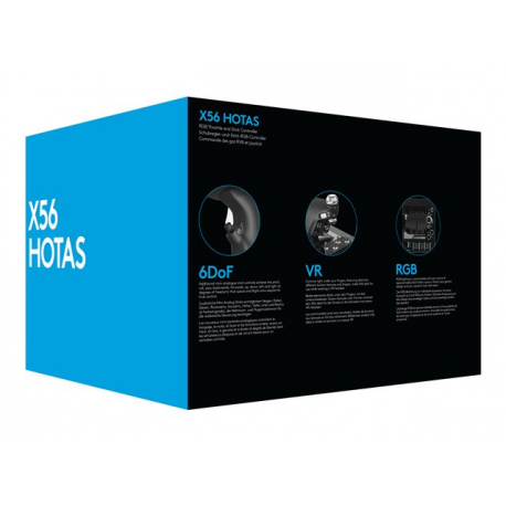 Logitech X56 H.O.T.A.S. - Joystick and throttle - wired - for PC - 4