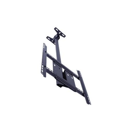 Multibrackets M Public Ceilingmount Medium Single - Mounting kit (ceiling plate, tilt ceiling mount, VESA adapter) - for LCD display - steel - black - screen size: 32"-55" - ceiling mountable - 1