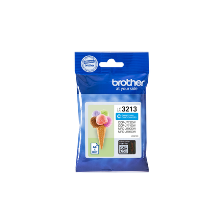 Brother LC3213C - High Yield - cyan - original - ink cartridge - for Brother DCP-J772DW, DCP-J774DW, MFC-J890DN, MFC-J890DW, MFC-J890DWN, MFC-J895DW - 0