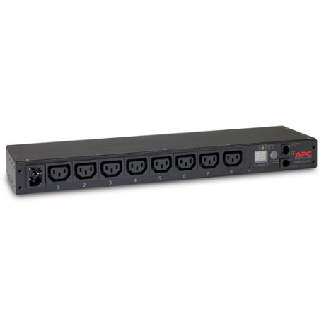 APC Metered Rack PDU AP7820B - Power distribution unit (rack-mountable) - AC 200 / 208 / 230 V - 2300 VA - Ethernet 10 / 100 - input: IEC 60320 C14 - output connectors: 8 (IEC 60320 C13) - 1U - 1.98 m cord - for P / N: SMTL1000RMI2UC, SMX1000C, SMX1500RM2UC, SMX1500RM2UCNC, SMX750C, SMX750CNC - 1