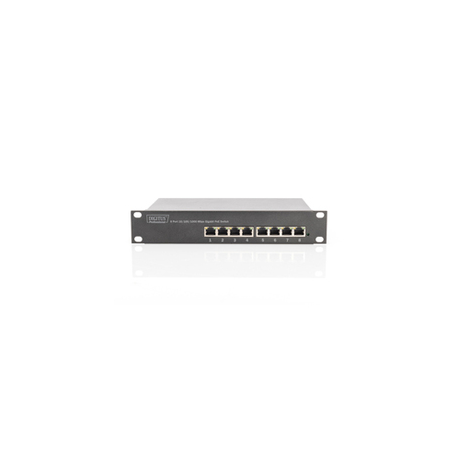 DIGITUS Professional DN-95317 - Switch - unmanaged - 8 x 10 / 100 / 1000 (PoE) - wall-mountable - PoE - 0