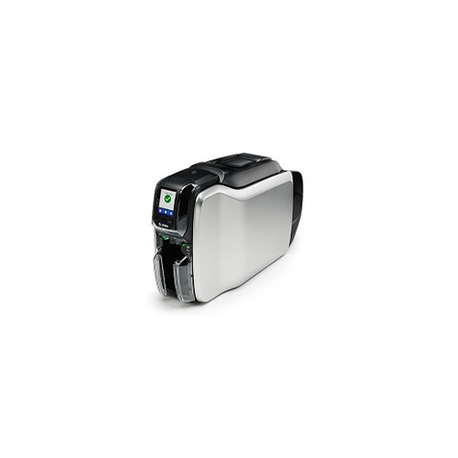 Zebra ZC300 - Plastic card printer - colour - Duplex - dye sublimation / thermal transfer - CR-80 Card (85.6 x 54 mm) - 300 dpi - up to 900 cards / hour (mono)  /  up to 200 cards / hour (colour) - capacity: 100 cards - USB 2.0, LAN, Wi-Fi - 0