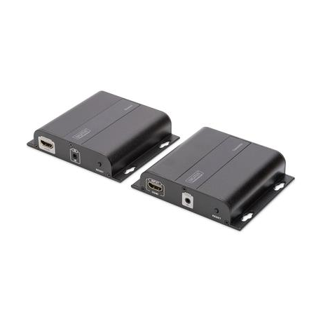 DIGITUS Professional DS-55122 4K HDMI Extender via CAT / IP (Set) - Video/audio/infrared extender - HDMI - up to 120 m - 0