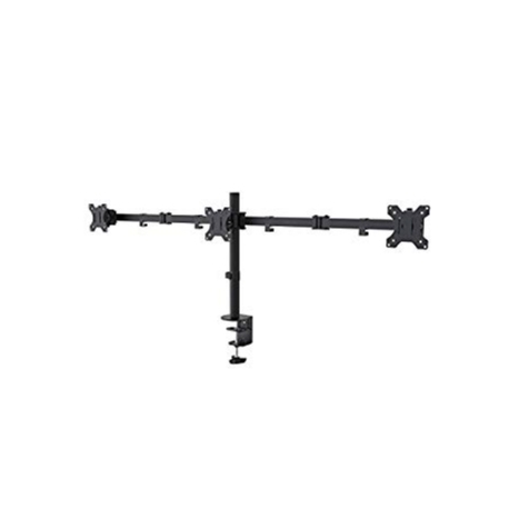 Neomounts by Newstar FPMA-D550D3 - Mounting kit - for 3 LCD displays (full-motion) - black - screen size: 10"-27" - clamp mountable, grommet, desk-mountable - 2