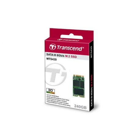 Transcend MTS420 - SSD - 240 GB - internal - M.2 2242 - SATA 6Gb / s - 1