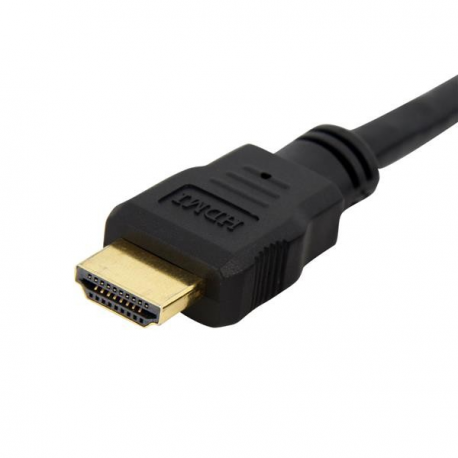 StarTech.com 3ft HDMI Female to Male Adapter, 4K High Speed Panel Mount HDMI Cable, 4K 30Hz UHD HDMI, 10.2 Gbps Bandwdith, 4K HDMI 1.4 Video, HDCP 1.4, HDMI Female to HDMI Male Cable - HDMI Panel Mount Connector - HDMI cable - HDMI female to HDMI male - 91 cm - black - molded - for P / N: CDP2HDMM2MB, DP2HDMM2MB, HDDVIMM3, HDMM1MP, HDMM2MP, HDMM3MP, HDPMM50, MDP2HDMM2MB - 6