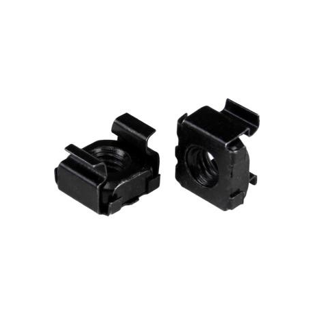 StarTech.com M5 Cage Nuts - 50 Pack, Black - M5 Mounting Cage Nuts for Server Rack & Cabinet (CABCAGENUTSB) - Cage nuts - black (pack of 50) - for P / N: RACK-18U-20-WALL-OA, RACK-21U-20-WALL-OA, RACK-24U-20-WALL-OA, RK3236BKF, WALLMOUNT4 - 2