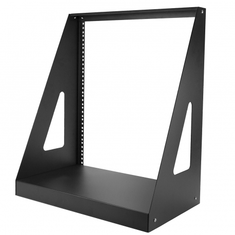 StarTech.com 12U Heavy Duty 2 Post Open Frame Network Rack - 350lbs - 19" Free Standing Desktop Rack for Computer, AV, Media, IT Equipment (2POSTRACK12) - Rack open frame - 2-post - 12U - 19" - 1