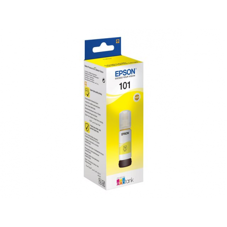 Epson 101 - 70 ml - yellow - original - ink tank - for Epson L4260, L4266, L6190, L6260, L6270, L6276, L6290; EcoTank L14150; EcoTank ITS L4150 - 1