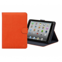 Riva Case Biscayne 3317 Universal - Flip cover for tablet - polyester - orange - 10.1"