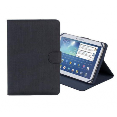 Riva Case Biscayne 3317 Universal - Flip cover for tablet - polyester - black - 10.1" - 0