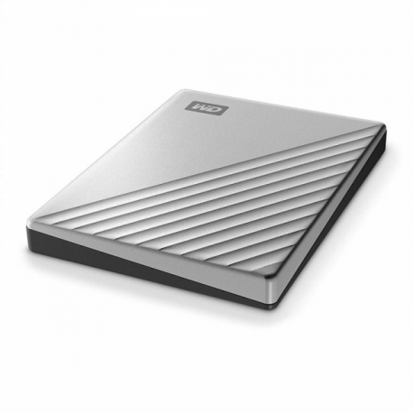 WD My Passport Ultra WDBC3C0010BSL - Hard drive - encrypted - 1 TB - external (portable) - USB 3.0 (USB-C connector) - 256-bit AES - silver - 4