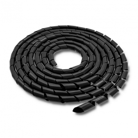 Qoltec - Cable organizer - 10 m - black - 0