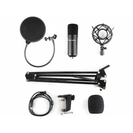 Sandberg Streamer USB Microphone Kit - Microphone - USB - 1