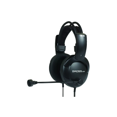 Koss Headphones SB40 Headband/On-Ear, 3.5mm (1/8 inch), Microphone, Black, - 2