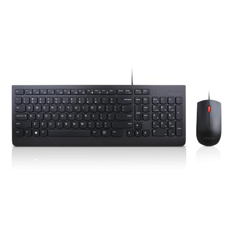 Lenovo Essential Wired Combo - Keyboard and mouse set - USB - Lithuanian - for ThinkCentre M80t Gen 3; ThinkCentre neo 50; ThinkPad T14s Gen 3; V50t Gen 2-13 - 0