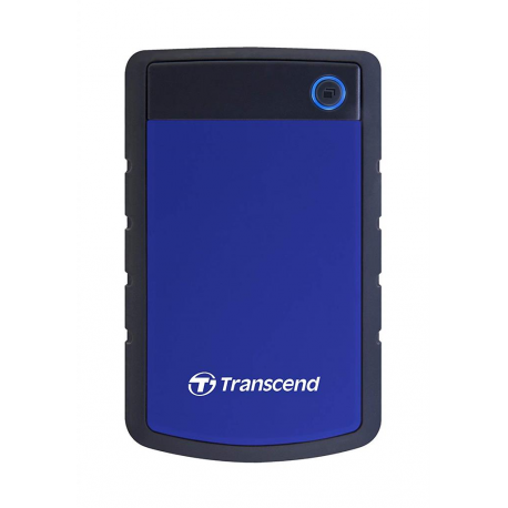 Transcend StoreJet 25H3 - Hard drive - 4 TB - external (portable) - 2.5" - USB 3.1 Gen 1 - 256-bit AES - navy blue - 0
