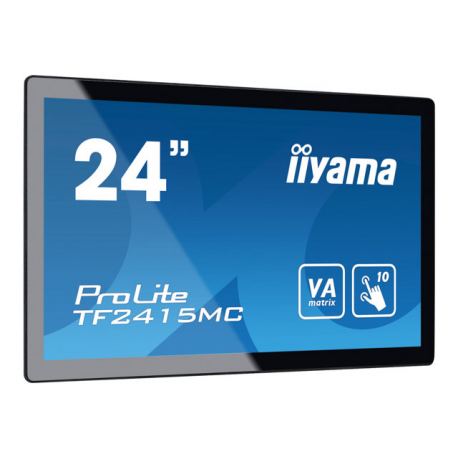 iiyama ProLite TF2415MC-B2 - LED monitor - 23.8" - open frame - touchscreen - 1920 x 1080 Full HD (1080p) @ 60 Hz - VA - 350 cd / m² - 3000:1 - 16 ms - HDMI, VGA, DisplayPort - black - 2