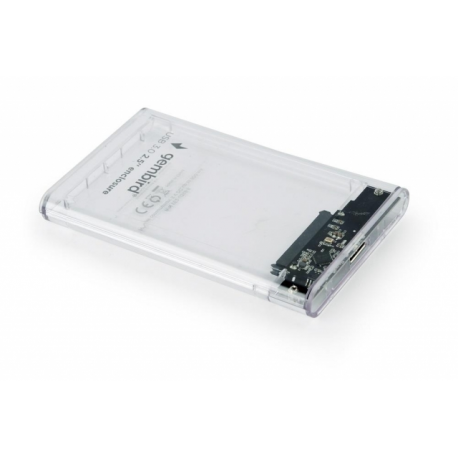 Cablexpert EE2-U3S9-6 - Storage enclosure - 2.5" - 1 Channel - SATA - USB 3.0 - transparent - 1