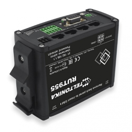 Teltonika Compact - DIN rail mounting kit - for Teltonika RUT230, RUT240, RUT900, RUT950, RUT955 - 3