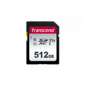 Transcend 300S - Flash memory card - 512 GB - Video Class V30 / UHS-I U3 / Class10 - SDXC UHS-I