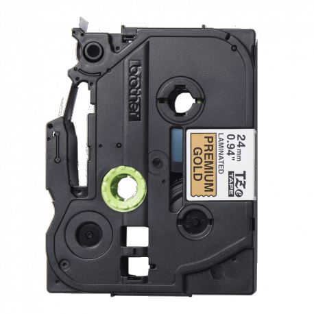 Brother TZePR851 - Black print on premium glitter gold - Roll (2.4 cm x 8 m) 1 roll(s) laminated tape - for PT2430PC, PT2730, PT2730VP, PT9600, PTD600, PTD600VP, PTD800W, PTH500LI, PTP700, PTP710BT, PTP750W - 0