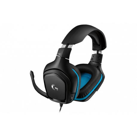 Logitech Gaming Headset G432 - Headset - 7.1 channel - full size - wired - USB, 3.5 mm jack - black - 0