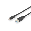 ASSMANN - USB cable - USB-C (M) to USB Type A (M) - USB 3.1 Gen2 - 3 A - 1 m - molded - black