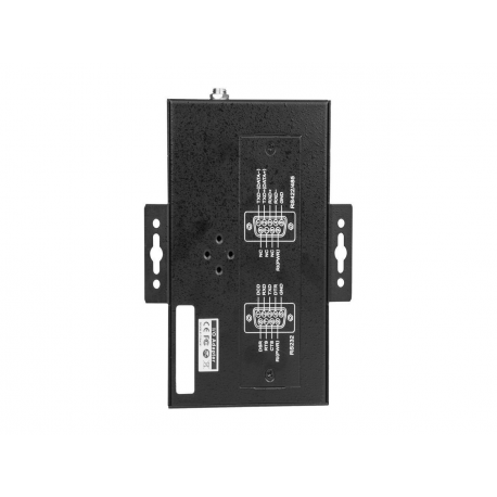StarTech.com 4 Port Serial Hub USB to RS232 / RS485 / RS422 Adapter, Industrial USB 2.0 to DB9 Serial Converter Hub, IP30 Rated, Din Rail Mountable Metal Serial Hub, 15kV ESD Protection - 6ft Locking Cable Incl (ICUSB234854I) - Serial adapter - USB 2.0 - RS-232 / 422 / 485 x 4 + USB 2.0 x 1 - black - TAA Compliant - 2