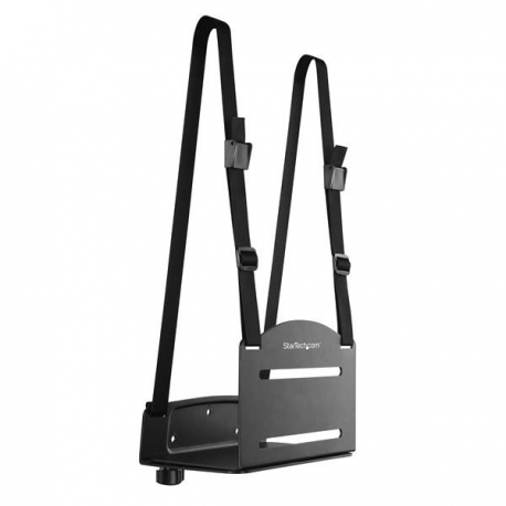 StarTech.com Wall Mount CPU Holder - Adjustable Width 4.8in to 8.3in - Metal - Computer Tower Mounting Bracket for Desktop PC (CPUWALLMNT) - Bracket - for CPU - steel - black - wall-mountable - for P / N: WALLSTS1, WALLSTS2 - 0