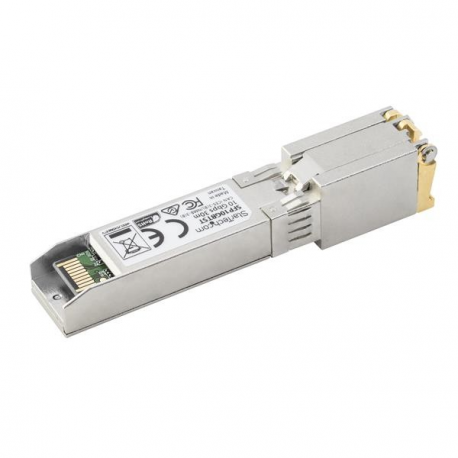 StarTech.com MSA Uncoded Compatible SFP+ Module, 10GBASE-T, SFP to RJ45 (Copper) for Cat6 and Cat5e, 10GE Gigabit Ethernet SFP+, RJ-45 (Copper) 30m, 10Gbps Transceiver SFP+ Copper Module - Lifetime Warranty (SFP10GBTST) - SFP+ transceiver module - 10 GigE - 10GBase-X, 10GBase-T - RJ-45 - up to 30 m - TAA Compliant - for P / N: PEX10GSFP - 1