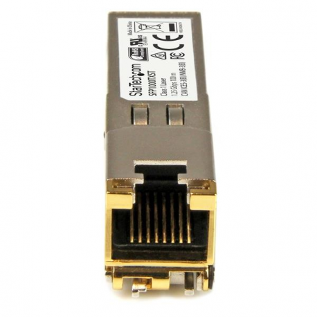 StarTech.com MSA Uncoded Compatible SFP Module, 1000BASE-TX, SFP to RJ45 (Copper) Cat6 / Cat5e, 1GE Gigabit Ethernet SFP, RJ-45 (Copper) 100m, 1Gbps / 1000Mbps Mini GBIC Transceiver SFP Module - Lifetime Warranty (SFP1000TXST) - SFP (mini-GBIC) transceiver module - GigE - 1000Base-TX - RJ-45 - up to 100 m - 1