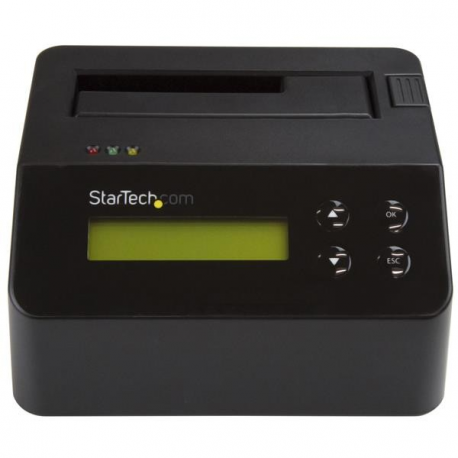 StarTech.com USB 3.0 Hard Drive Eraser Dock for 2.5" & 3.5" SATA SSD HDD + 4Kn Drive - LCD /  RS232 - Secure Erase HDD Wiper Docking Station (SDOCK1EU3P2) - Hard drive eraser - 2.5"  /  3.5" - SATA 6Gb / s - black - for P / N: SVA12M5NA - 0