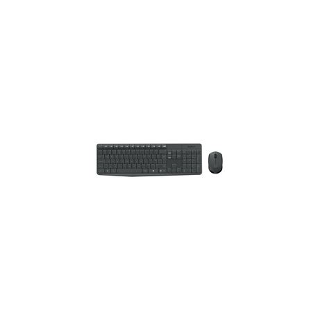 Logitech MK235 - Keyboard and mouse set - wireless - 2.4 GHz - French - 0