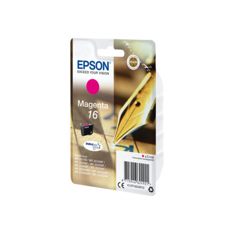 Epson 16 - 3.1 ml - magenta - original - ink cartridge - for WorkForce WF-2010, 2510, 2520, 2530, 2540, 2630, 2650, 2660, 2750, 2760 - 0