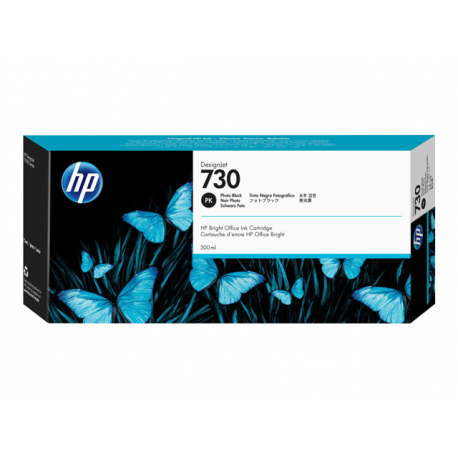 HP 730 - 300 ml - high capacity - photo black - original - DesignJet - ink cartridge - for DesignJet SD Pro MFP, T1600, T1600dr, T1700, T1700dr, T2600, T2600dr - 0