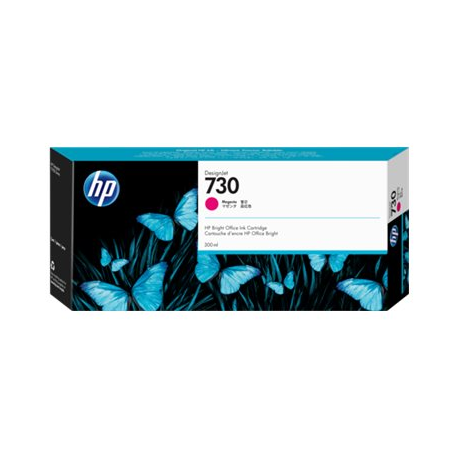 HP 730 - 300 ml - high capacity - magenta - original - DesignJet - ink cartridge - for DesignJet SD Pro MFP, T1600, T1600dr, T1700, T1700dr, T2600, T2600dr - 0