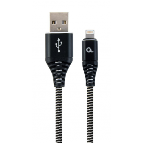 Cablexpert Premium - USB cable - USB-C (M) to USB (M) - USB 2.0 - 2.1 A - 2 m - black, white - 0