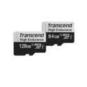 Transcend 350V - Flash memory card (SD adapter included) - 64 GB - UHS-I U1 / Class10 - microSDXC UHS-I