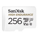 SanDisk High Endurance - Flash memory card (microSDXC to SD adapter included) - 256 GB - Video Class V30 / UHS-I U3 / Class10 - microSDXC UHS-I