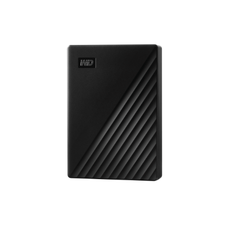 WD My Passport WDBPKJ0050BBK - Hard drive - encrypted - 5 TB - external (portable) - USB 3.2 Gen 1 - 5400 rpm - 256-bit AES - black - 0
