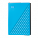 WD My Passport WDBPKJ0040BBL - Hard drive - encrypted - 4 TB - external (portable) - USB 3.2 Gen 1 - 256-bit AES - blue