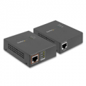 StarTech.com 1 Port Gigabit PoE Injector & Splitter Kit, 60W High Power over Ethernet Injector 100m / 12-24V DC Splitter 802.3bt Midspan Single Port Ultra PoE LAN / RJ45 Security / Monitoring - PoE Injector / Splitter (UPOESPLT1G) - PoE injector + PoE splitter - 60 Watt - black, brown