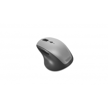Lenovo ThinkBook Wireless Media - Mouse - ergonomic - right-handed - optical - 6 buttons - wireless - 2.4 GHz - USB wireless receiver - black - for ThinkCentre M80t Gen 3; ThinkCentre neo 50; ThinkPad T14s Gen 3; V50t Gen 2-13 - 3