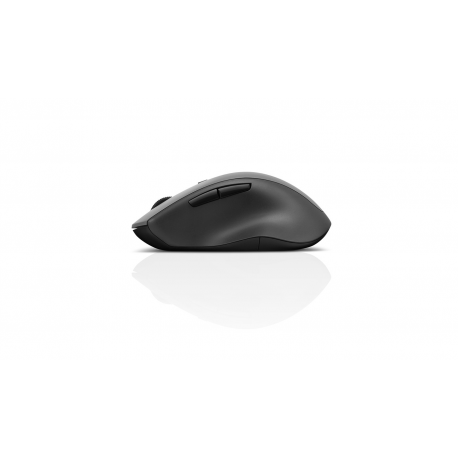 Lenovo ThinkBook Wireless Media - Mouse - ergonomic - right-handed - optical - 6 buttons - wireless - 2.4 GHz - USB wireless receiver - black - for ThinkCentre M80t Gen 3; ThinkCentre neo 50; ThinkPad T14s Gen 3; V50t Gen 2-13 - 6