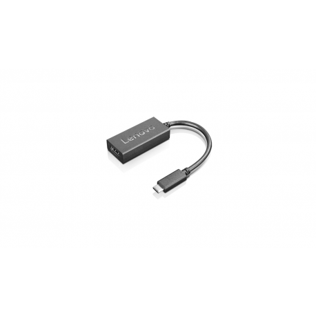 Lenovo - Adapter - USB-C male to HDMI female - 24 cm - black - 4K60Hz (3840 x 2160) support - for Legion Y720-15; Miix 520-12; Tablet 10; ThinkPad 11; A275; A285; A475; A485; E48X; E58X; L380; L380 Yoga; L480; L580; P1; P51; P51s; P52; P52s; P72; T25; T480; T580; X1 Carbon; X1 Extreme; X1 Tablet; X1 Yoga; X280; X380 Yoga; ThinkPad Yoga 11; V720; Yoga 720-12; 720-13; 730-13; 730-15; 920-13 - 0