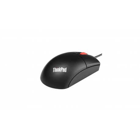 Lenovo ThinkPlus 3-Button Travel - Mouse - optical - 3 buttons - wired - USB - raven black - for ThinkCentre M70q Gen 2; M75s Gen 2; M80t Gen 3; M90q Gen 3; ThinkStation P360 - 2